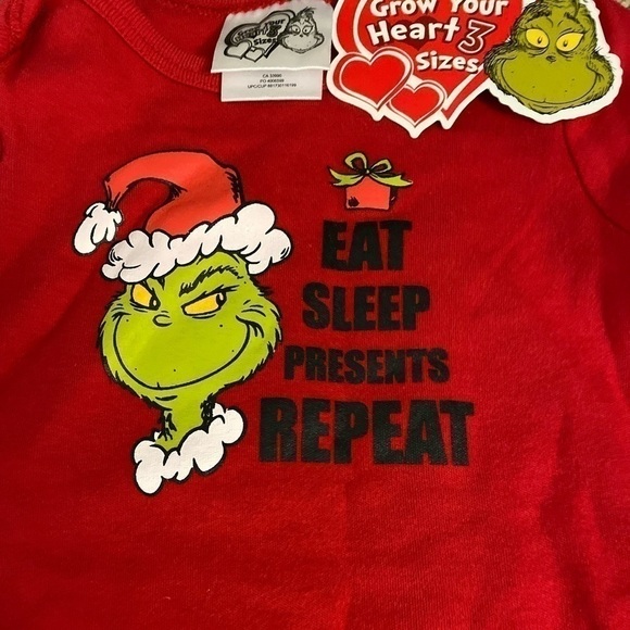Dr. Seuss  Grinch Onesie (6-12 months) Unisex (Brand New) - Picture 4 of 5